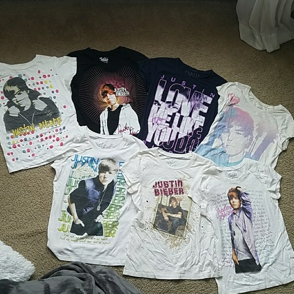 Justice Other - LOT 7 JUSTIN BIEBER TEES. JUSTICE
